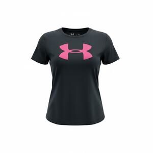 Under Armour Girls T-Shirt – Youth Small (YSM / YJP) – Black Pink Logo